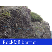 Barreras de roca de la cuerda de alambre